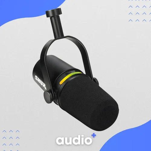 Microfone Shure Mv7+ Híbrido Usb-c E Xlr Dinâmico Podcast