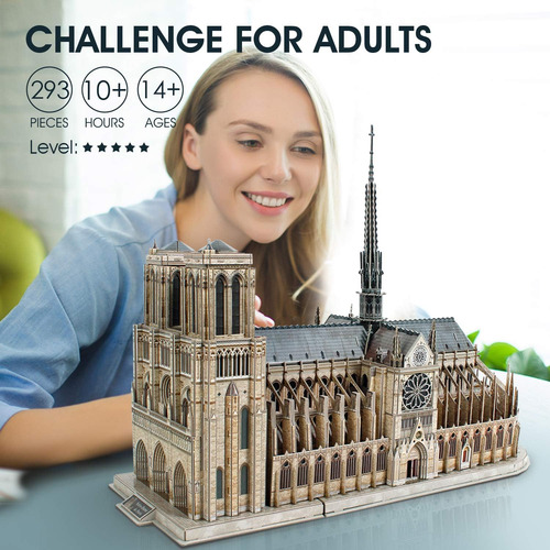 Rompecabezas 3d Para Adultos Modelo De Arquitectura Mov...