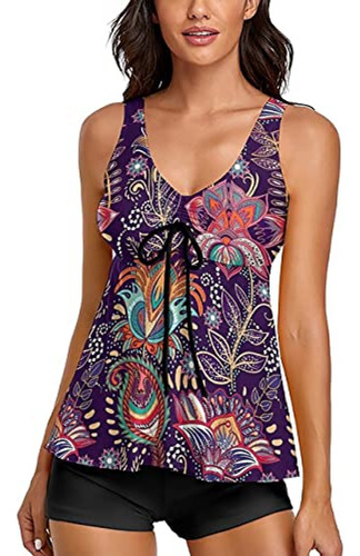 Trajes De Baño Dama Tankini Trajes De Baño Para Mujer Vintag