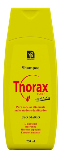 Tnorax Shampoo 250ml Sem Sal Natuflores