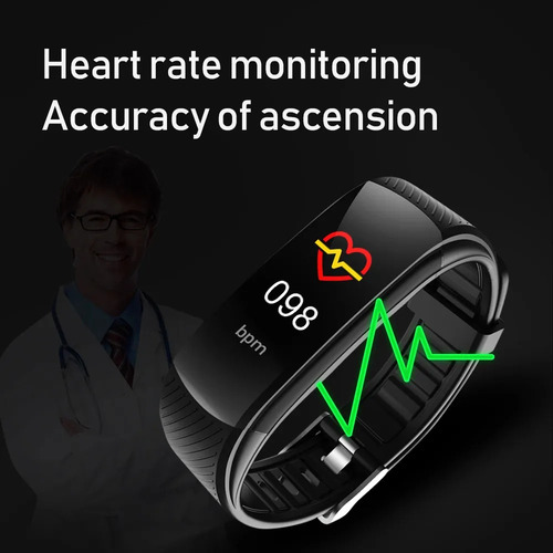 Pulsera Con Tensiómetro Y Sensor De Frecuencia Cardíaca.