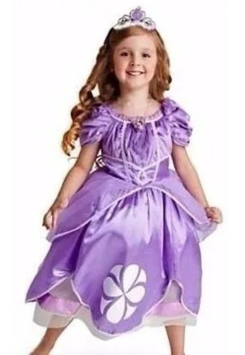 Disfraz De Princesa Sofia, Talles L Y Xl  De 7 A 10 Años