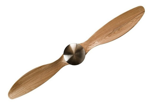 Ventilador Vita Dos Aspas Minimalista Madera Satin Masterfan