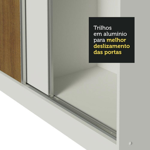 Ropero Closet Madesa Royale 3 Puertas con Pies Color Blanco
