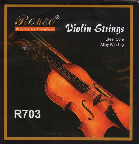Juego De Cuerdas Para Violin 4/4 Romeo R703