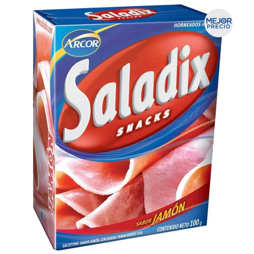 Snack Saladix Jamon Con Queso Salado Arcor - Mejor Precio