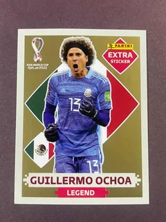 Memo Ochoa Gold Extra Sticker Álbum Panini Qatar 2022