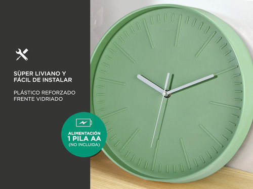 Reloj De Pared Y Decoracion Minimalista 30 Cm Moderno Gadnic