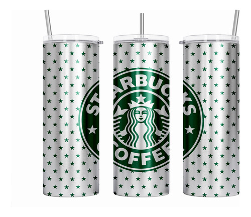 Termo Plata Skinny Starbuucks Personalizado