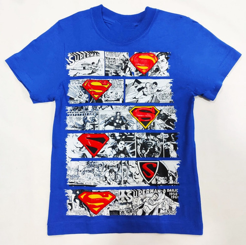 Camiseta Superman Generaciones , Supe Héroes Dc. 