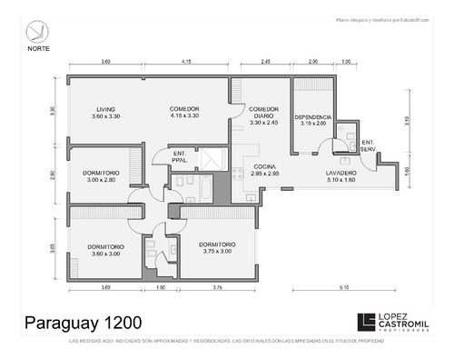 Departamento Alquiler 3 Ambientes Recoleta