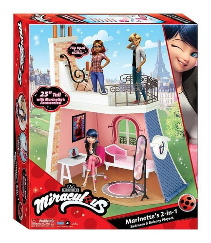 Imagen 5 de 5 de Habitación Juguete Ladybug Marinette Miraculous Articulada