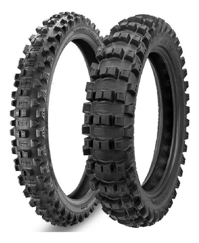 Pneu Borilli Par Exc 110/100-18 + 90/90-21 Exc Medium Soft