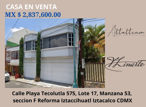 Casa En Venta En Reforma Iztaccihuatl Iztacalco Cdmx I Vl11-za-115