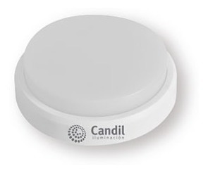 Imagen 4 de 9 de Aplique Pared Techo Exterior Pvc Redonda Led 12w Candil