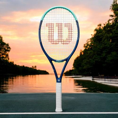 Raqueta De Tenis Wilson Ultra Power 100 Color Azul Tamaño Del Grip 4 3/8