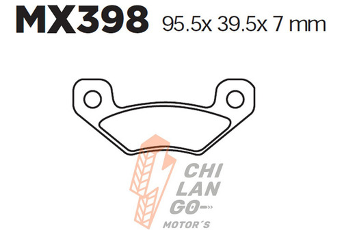 Balatas Tra. Can-am Ds 450 & Ds X 2x4 08-15