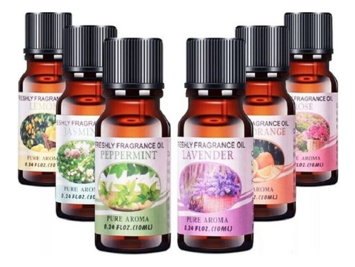 Esencias Aromaticas Aceites Para Humificador Difusor Set X6