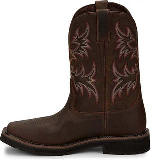 Justin Driller Western - Botas De Trabajo Para Hombre, Punt.