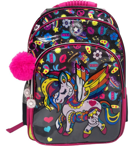 Mochila Espalda Unicornio 18 Pulgadas Phi Phi Bags 