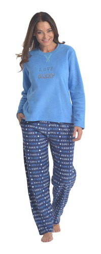 Pijama Mujer Polar, Abrigadora Invierno 2 Piezas