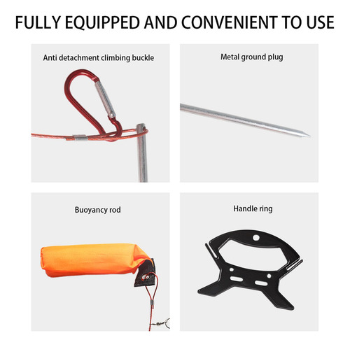 Pesca Stringer Clip Big Lock De Alta Resistencia Live Lock