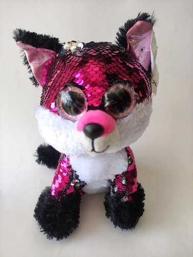 Raposa Paetê/lantejoula E Olhos De Glitter (19cm) Br Machine