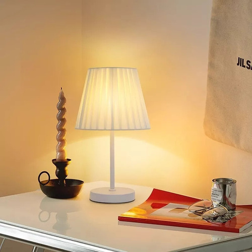 Lámpara De Mesa En Tela Lámpara De Mesita De Noche