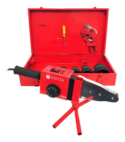 Imagen 4 de 8 de Maquina Termofusora 1500w 6 Boquillas Tijera Maletin Guantes