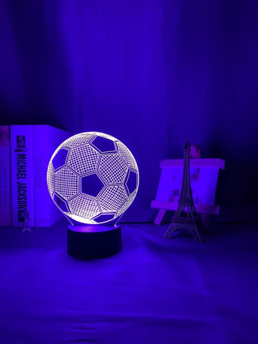 A Balón De Fútbol Infantil Con Luz Nocturna 3d Illusion