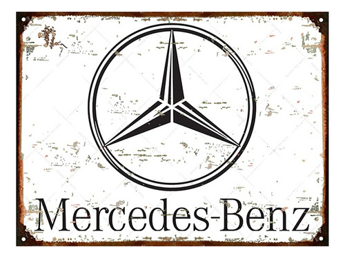 Cartel De Chapa Logo Mercedes Audi Bmw Renault