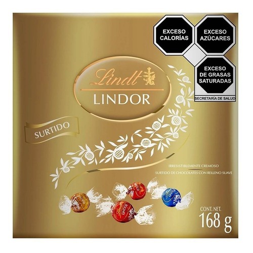 Chocolate Lindt Lindor Surtido Caja 168g