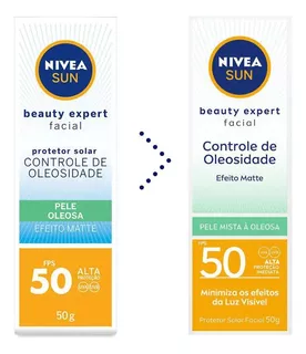 Protetor Solar Nivea Sun Fps 50 Facial Control Oil Matte 50g