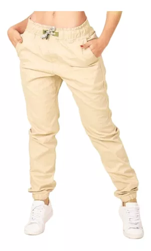 Pantalón deportivo para mujer color beige Denley 0011 BEIGE