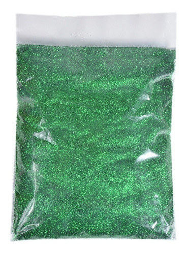 Glitter Em Pó 250g Gramas Prata Escolar Cor Verde-escuro