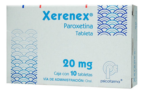 Xerenex Tabletas 20 Mg, 10 Tabletas