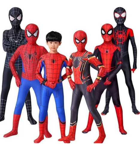 Disfraz Spiderman Con Músculo Para Niños