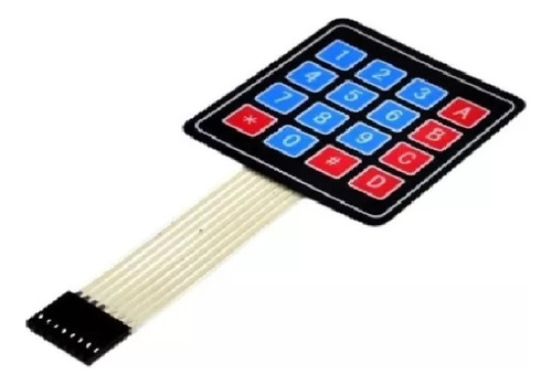 Teclado Matricial 4x4 De Membrana Para Arduino