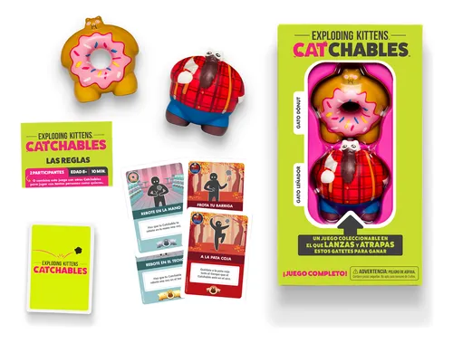 Exploding Kittens Catchables Gato Donut Y Gato Leñador / Div