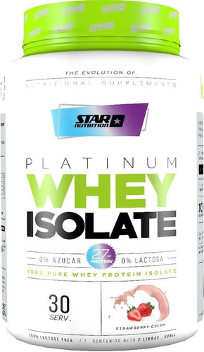 Premium Whey Isolate 2 Lb Star Nutrition Proteina Aislada 0% Lactosa