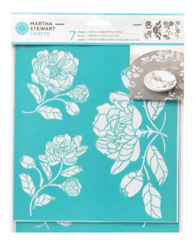 Scrapbook 2 Estenciles Plantillas Flores Martha Stewart