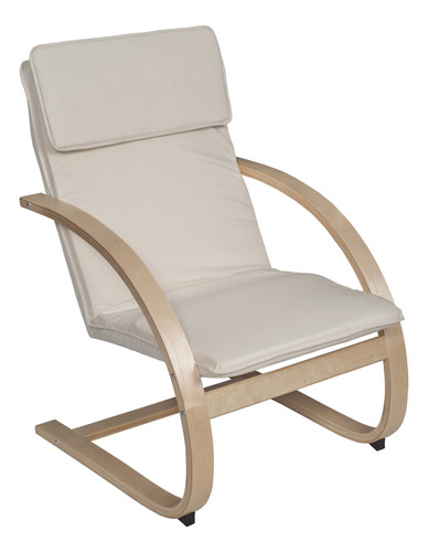 Silla Reclinable De Madera Curvada Niche Mia, De Nogal Moka/