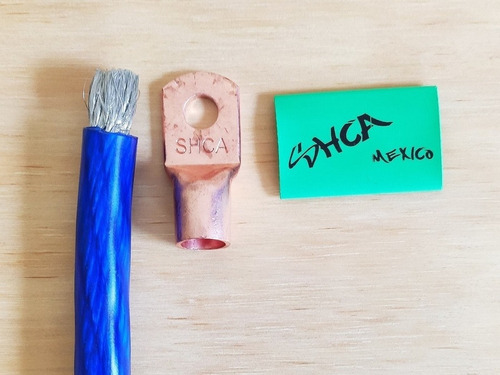 Imagen 3 de 4 de 5 Metros De Cable Calibre 0 70% Cobre Con Terminal Nuevo.
