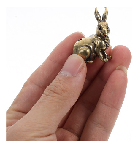 Armario Vintage De Latón Macizo Con Pomo Con Forma De Conejo