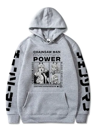 Chainsaw Man Denji Power Anime Prints Sudaderas Con Capucha