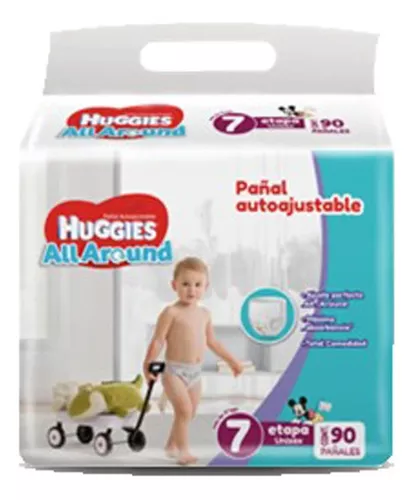 Pañal All Around Etapa 7 Huggies 3/30 Pzas Talla Extra extra grande (XXG)