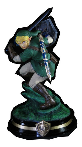 Figura Link The Legned Of Zelda Resina Print De Coleccion