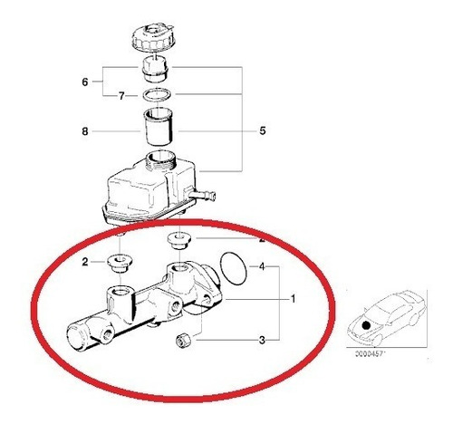 Cilindro Mestre Do Freio Bmw Z3 2.0 1999 A 2003 Original