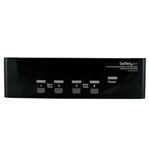 Startech.com 4 Puertos Dvi De Doble Monitor Vga Conmutador K