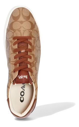 Tenis Coach Monograma Cafe Moda Hombre - Original Y Nuevo